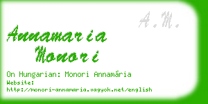 annamaria monori business card